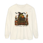 Witch Frog Potions & Ghost Stories Cute Spooky Halloween Long Sleeve T-Shirt