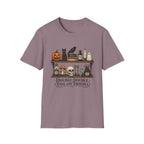 Halloween Potion Shelf T‑Shirt — "Double, Double, Toil and Trouble"