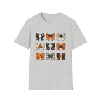 Halloween Bow T-Shirt — Cute Spooky Bows with Skulls, Pumpkins & Cats