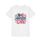 Bow American Cutie Red White Blue Youth Short Sleeve Tee