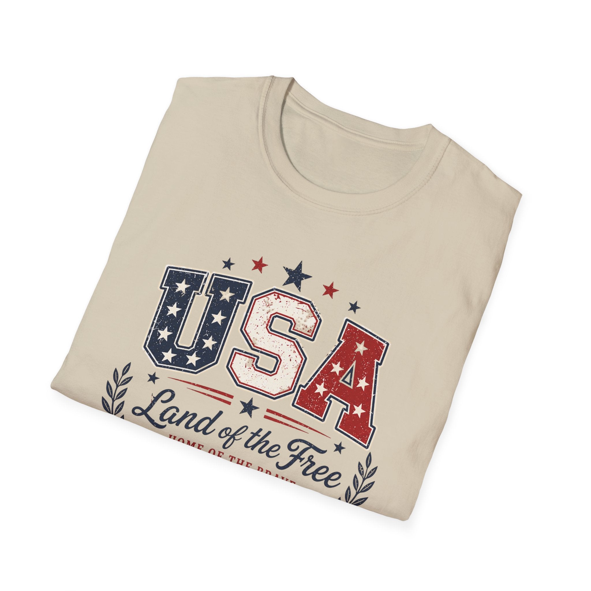 Vintage USA 250 Years of Freedom Graphic Tee - 2026 4th of July Semiquincentennial Patriotic Land of the Free T-Shirt