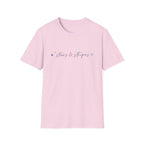 Stars and Stripes Script T-Shirt, 4th of July, Minimalist Patriotic Tee, Subtle Patriotic Gift, Dainty Script America Independence Day