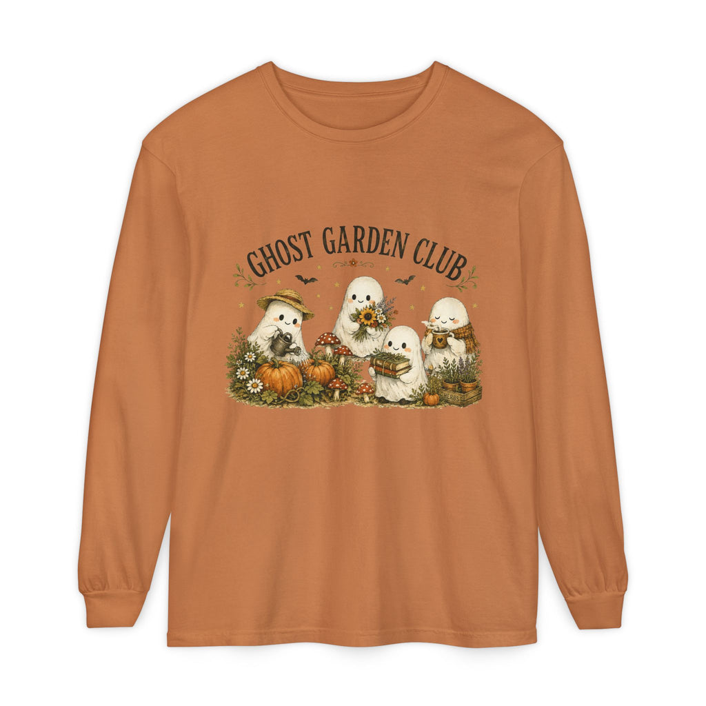 Ghost Garden Club Autumn Fall Long Sleeve T-Shirt