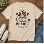 Sassy Spooky Reader Club T-Shirt — Halloween Book Lover Tee