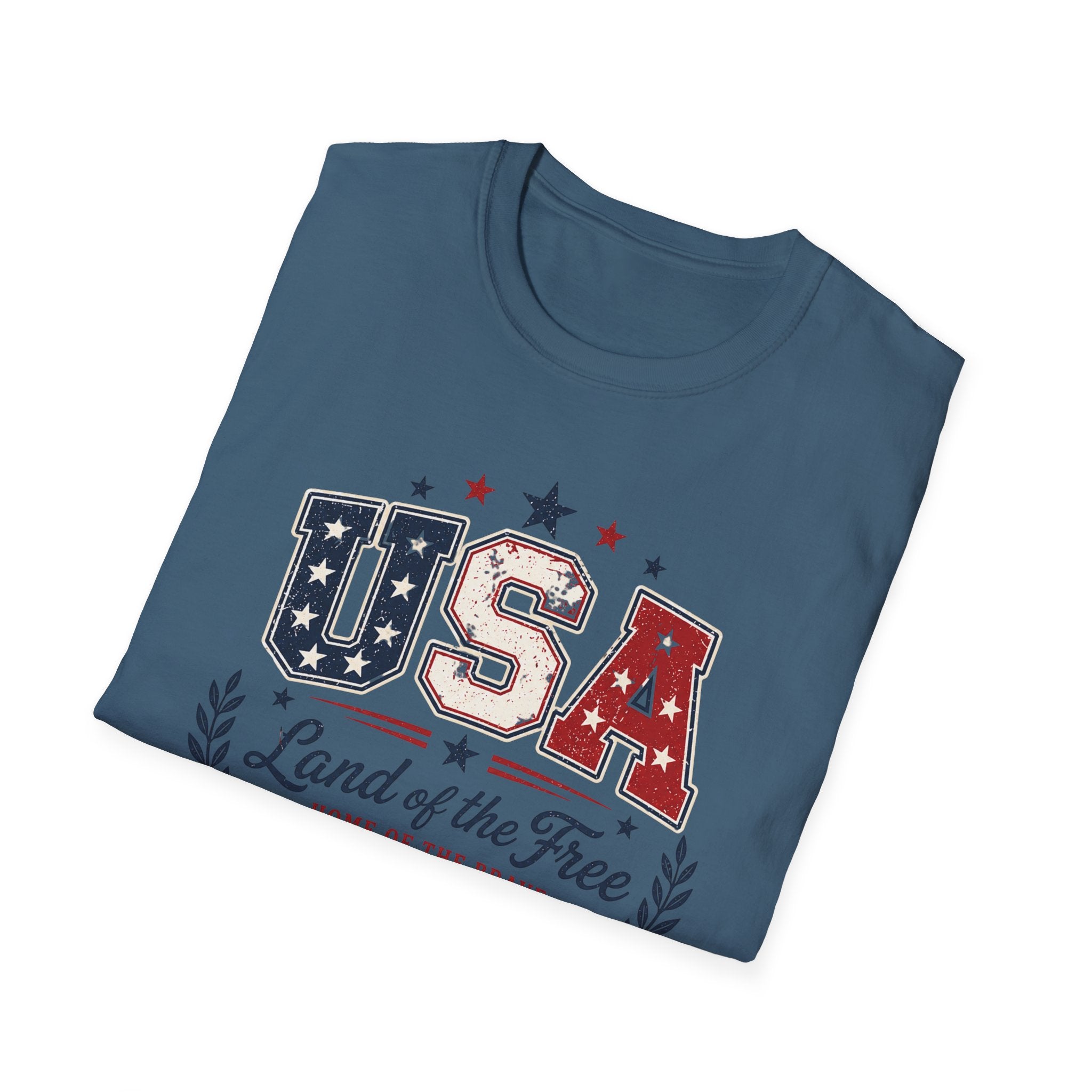 Land of the Free Home of the Brave 250 Years Shirt, 4th of July, Bold, Distressed USA Varsity 1776 2026 Tee, Classic Patriotic Banner America Anniversary T-Shirt, Gift