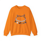 Halloween Spooky Vibes Friendship Bracelet Crewneck Sweatshirt