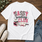 Sassy Reading Club T-Shirt — Playful Pink Book Lover Tee