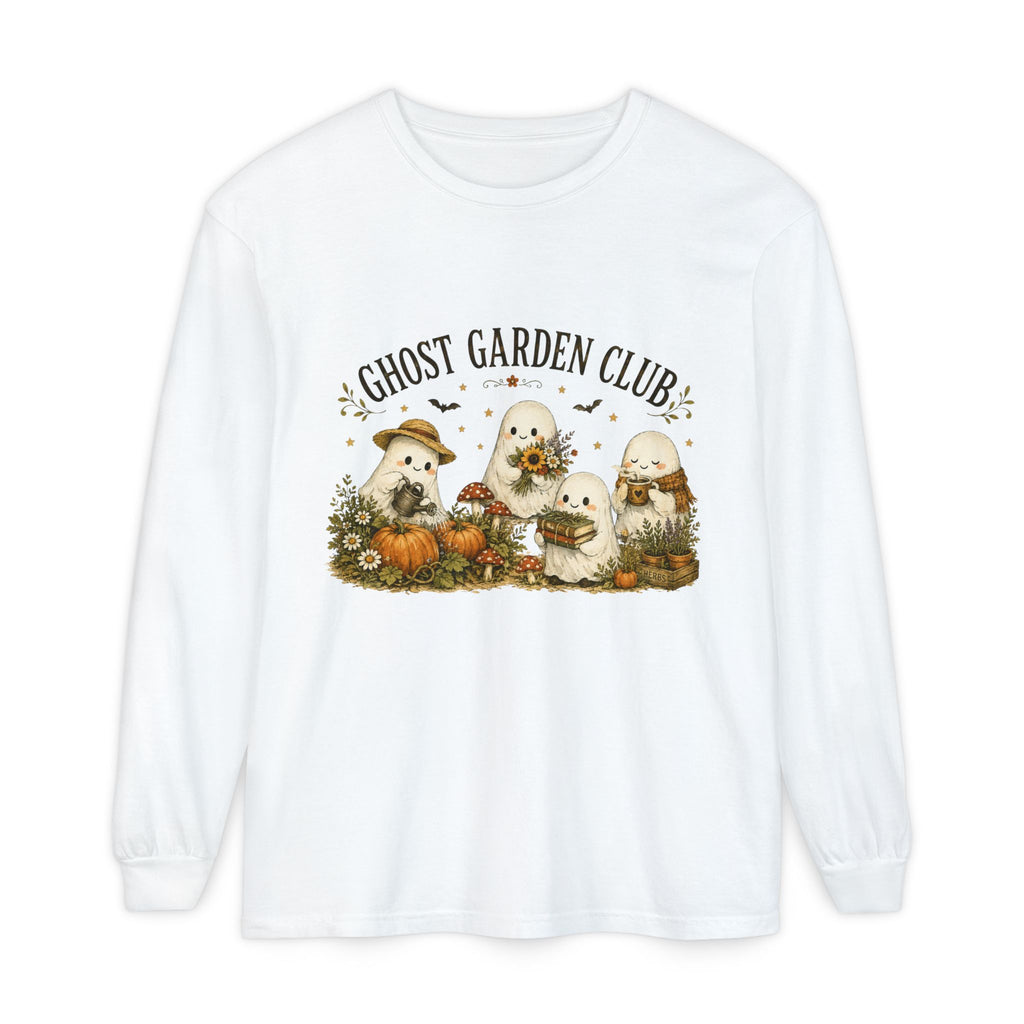 Ghost Garden Club Autumn Fall Long Sleeve T-Shirt