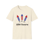 USA Semiquincentennial Firework Tee USA 250 Years Graphic Shirt