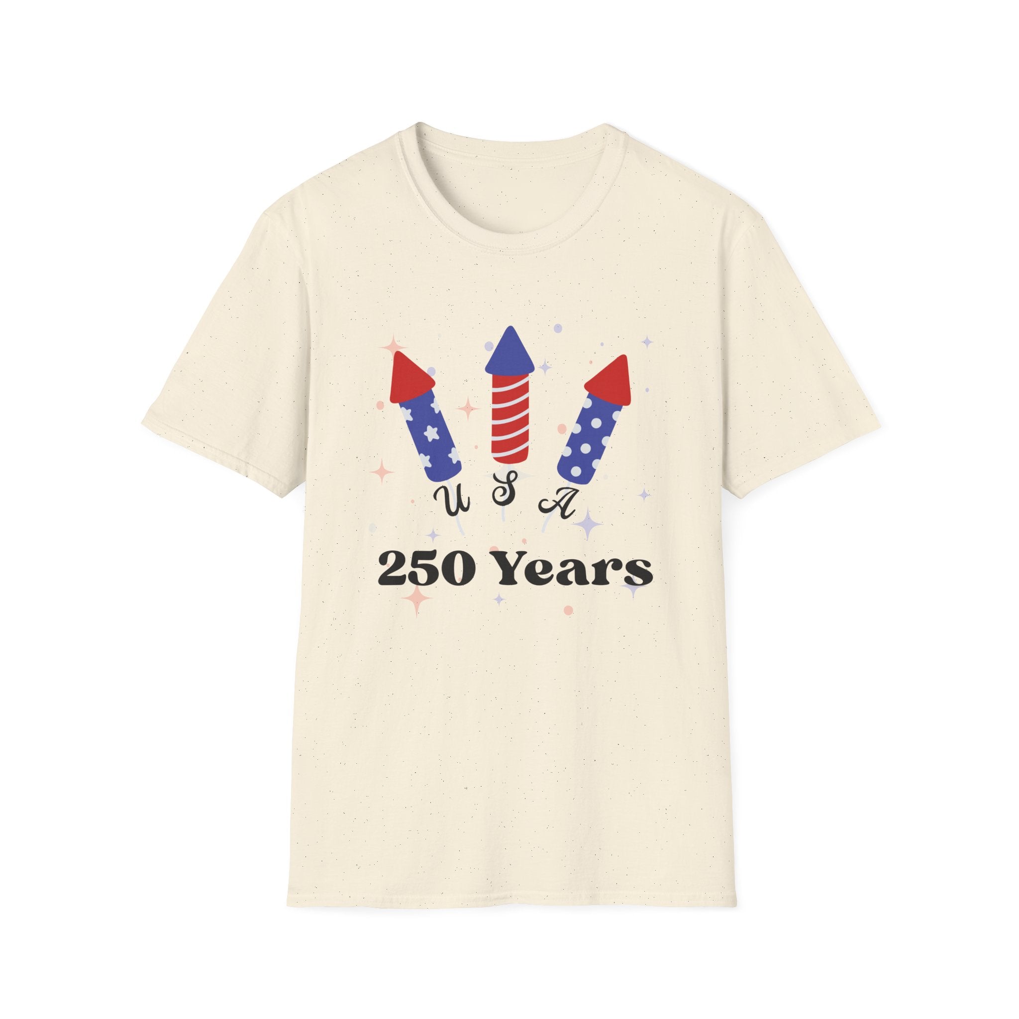 USA Semiquincentennial Firework Tee USA 250 Years Graphic Shirt