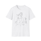 Minimal Line Art Reading Tee — "Just One More Chapter" T-Shirt