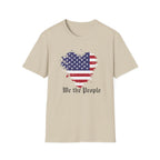 We the People T-Shirt, Distressed Splatter American Flag Tee, Patriotic Constitution Shirt, 4th of July USA Gift, Grunge Flag Shirt