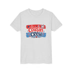 Cousin Crew Patriotic Tee, Red White Blue USA Shir t, Fun Family Celebration Graphic Top, Fourth of July OutfitYouth Short Sleeve Tee