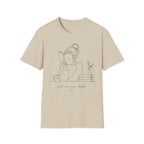 Minimal Line Art Reading Tee — "Just One More Chapter" T-Shirt