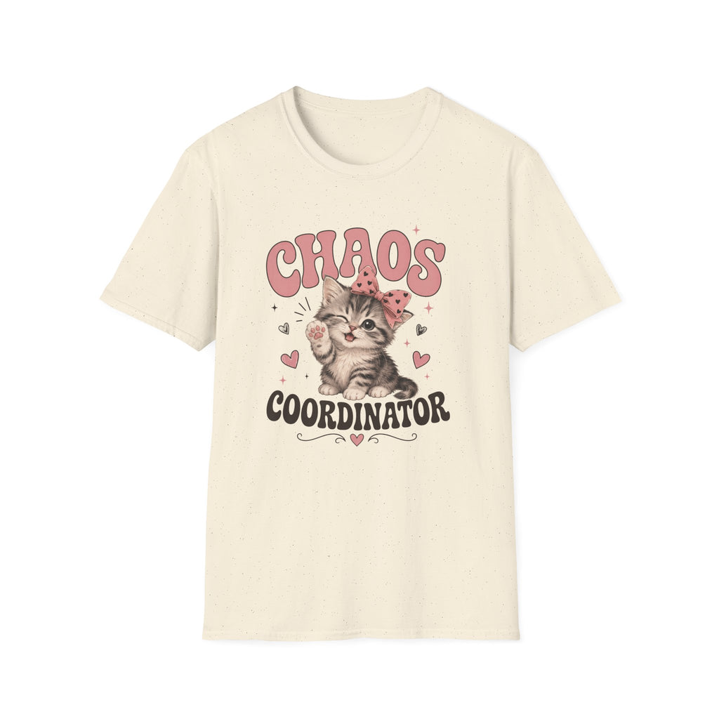 Chaos Coordinator T-Shirt — Cute Kitten Graphic Tee