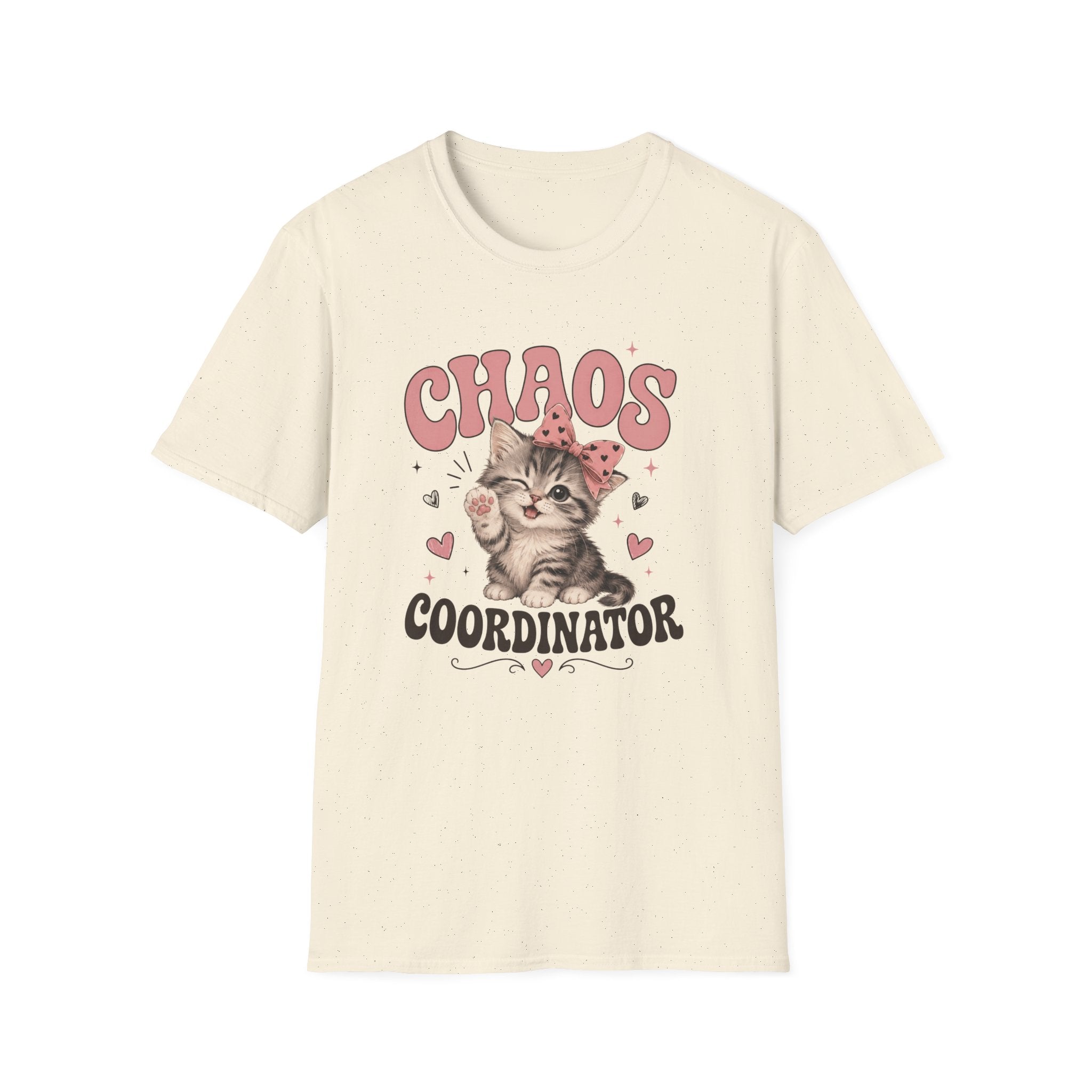 Chaos Coordinator T-Shirt — Cute Kitten Graphic Tee