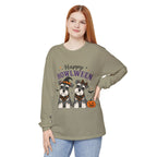 Happy Howlween Schnauzer Dogs in Costume Long Sleeve T-Shirt