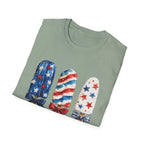 Patriotic Popsicle T-Shirt | Fourth Of July Watercolor Ice Pop Graphic Tee, Coquette Bow Summer Holiday Top