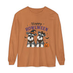 Happy Howlween Schnauzer Dogs in Costume Long Sleeve T-Shirt