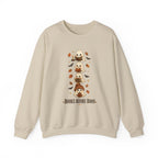 "Books Before Boos" Cute Halloween Ghost Stack Crewneck Sweatshirt