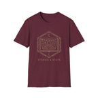 Gaming T-Shirt — 'Stories & Stats' Controller Spellbook Graphic