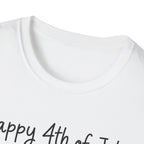 Happy 4th of July 250th T-Shirt USA Family Stick Figure Tee
