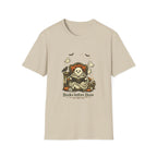 Books Before Boos T-Shirt — Cute Ghost Reading Halloween Tee