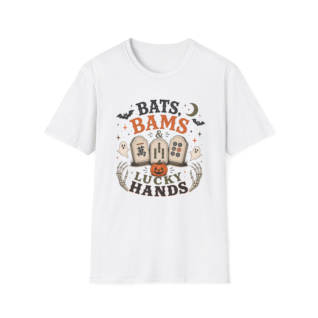 Bats Bams & Lucky Hands Halloween Mahjong T-Shirt