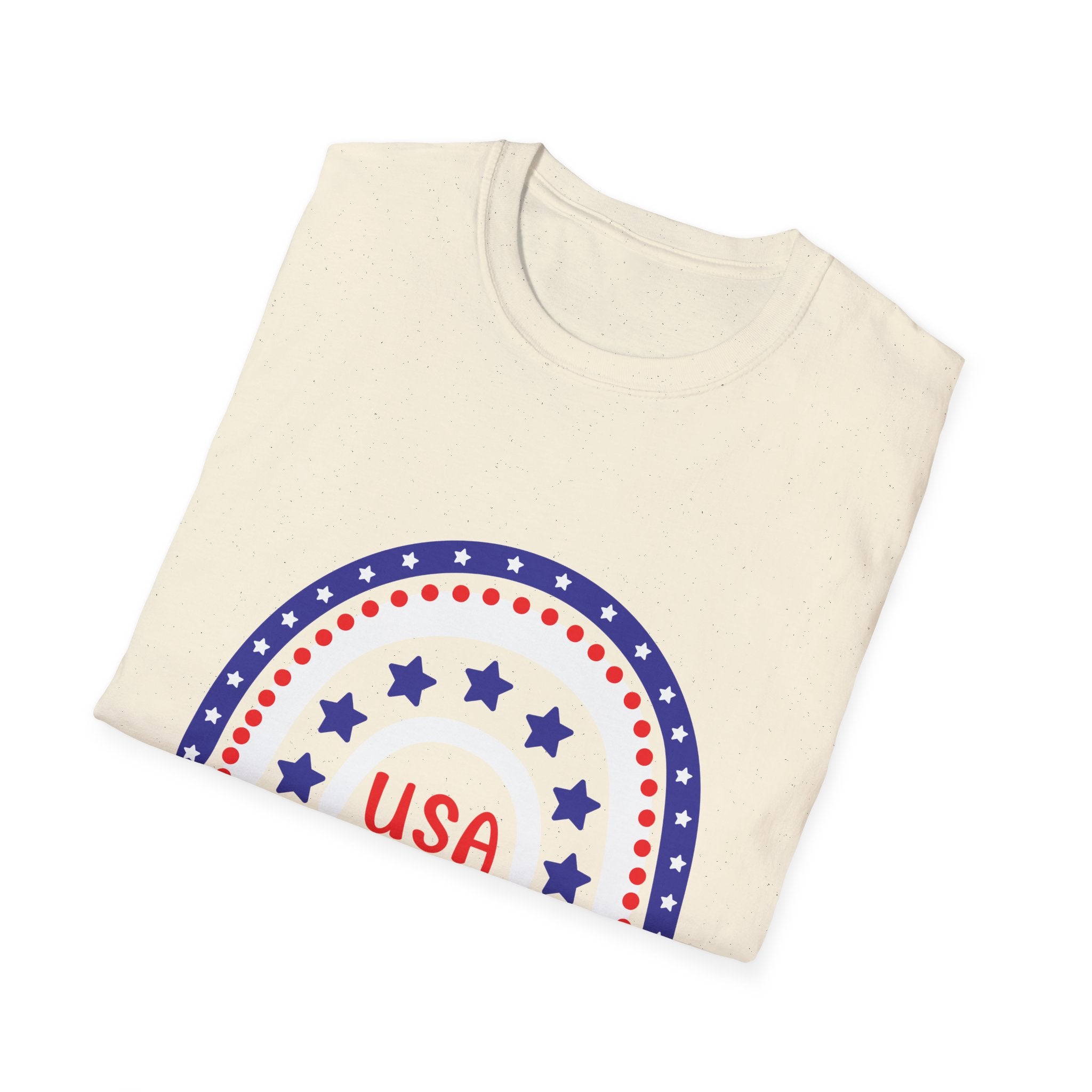 USA 1776–2026 Patriotic Rainbow Tee, American Anniversary Shirt, Red White Blue Graphic Top, USA Pride Outfit