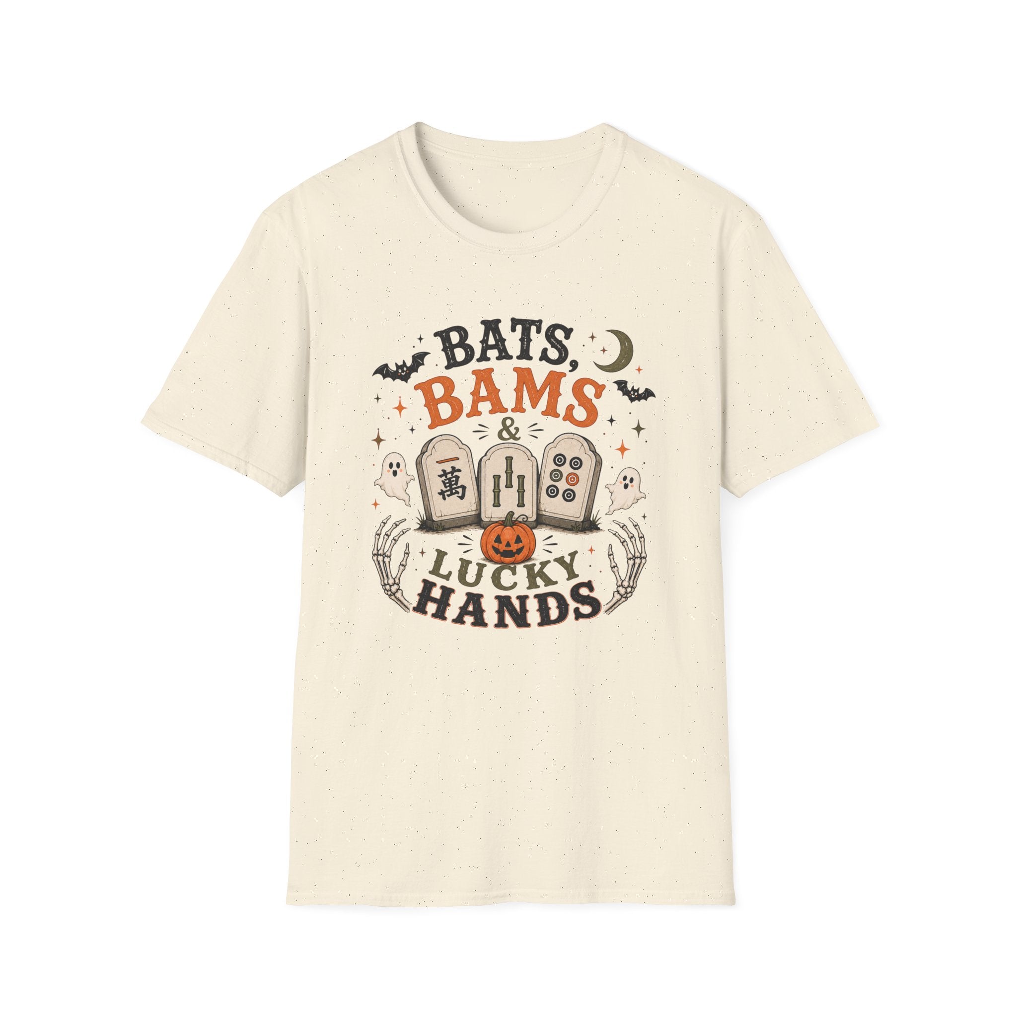 Bats Bams & Lucky Hands Halloween Mahjong T-Shirt