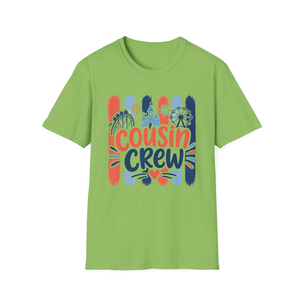 Cousin Crew Patriotic Tee, Red White Blue Fireworks Shirt, Family Matching Fourth of July Outfit, Festive USA Graphic Top