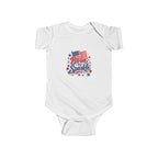 Born to Sparkle Baby Onesie, Patriotic 4th of July Infant Bodysuit, American Flag Baby Girl Boy First Fourth July Gift, Stars Sparkle Newborn Patriotic Infant Fine Jersey Bodysuit