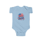 Born to Sparkle Baby Onesie, Patriotic 4th of July Infant Bodysuit, American Flag Baby Girl Boy First Fourth July Gift, Stars Sparkle Newborn Patriotic Infant Fine Jersey Bodysuit