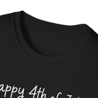 Happy 4th of July 250th T-Shirt USA Family Stick Figure Tee