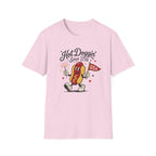 Hot Doggin Since 1776 Tee, Patriotic USA Hot Dog Shirt, Fun Red White Blue Graphic Top, Fourth of July Celebration Outfit Unisex Softstyle T-Shirt