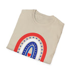 USA 250 Years Rainbow T-Shirt Patriotic Semiquincentennial Tee