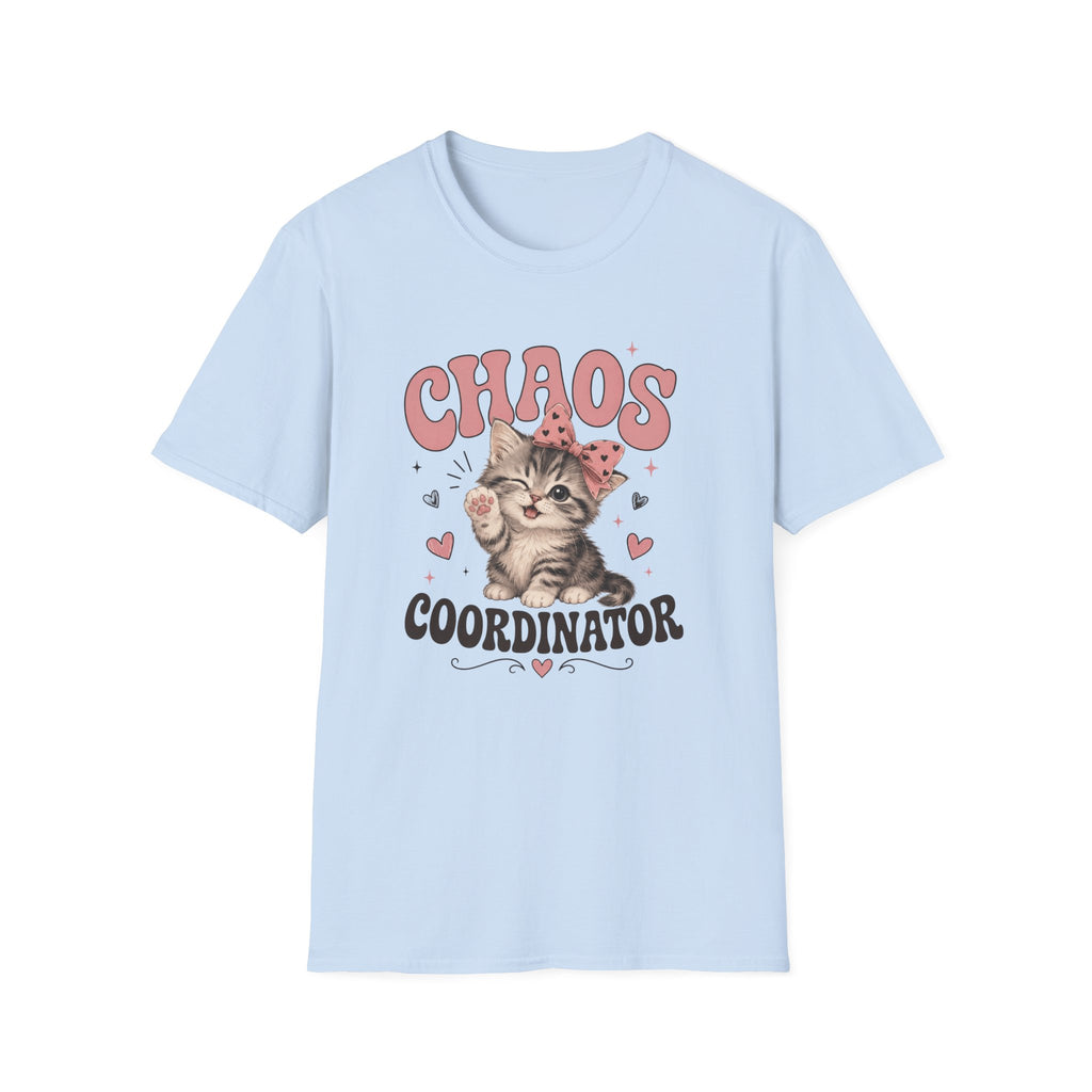 Chaos Coordinator T-Shirt — Cute Kitten Graphic Tee