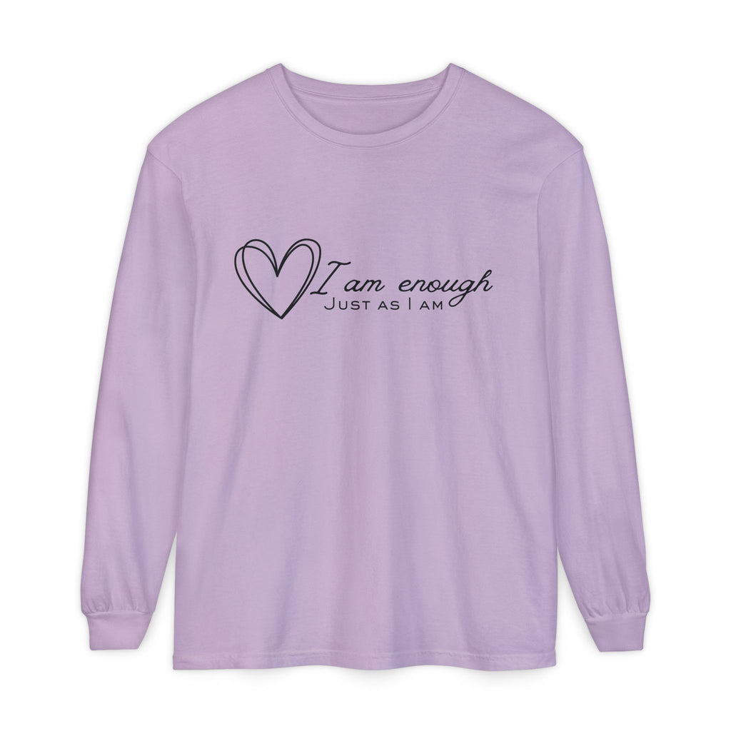 I Am Enough Heart Just As I Am  Long Sleeve T-Shirt