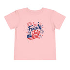 Happy Fourth of July Patriotic T-Shirt, Americana Fireworks Graphic Tee, Retro Independence Day Shirt, Summer Celebration Apparel, Red White Blue Outfit Toddler Short Sleeve Tee