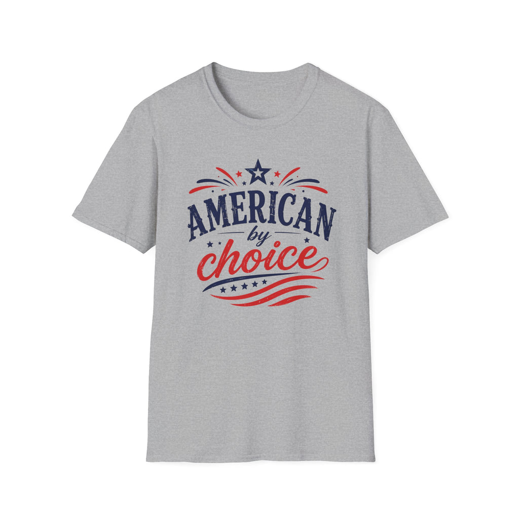 4th of July Patriotic American By Choice Graphic Tee - Citizen Celebration USA T-Shirt
