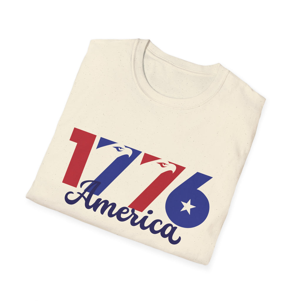 1776 America Patriotic T-Shirt, Vintage USA Independence Day Tee, Retro Fourth of July Graphic Shirt, Americana Celebration Apparel, Freedom Inspired Outfit
