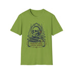Skull & Books T-Shirt — Memento Mori Gothic Graphic Tee