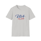 USA Est 1776 T-Shirt | Patriotic American Flag Colors Graphic Tee, Fourth Of July Casual Clothing