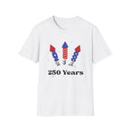 USA Semiquincentennial Firework Tee USA 250 Years Graphic Shirt