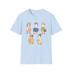 Cute Vintage Farm Ducks Graphic T-Shirt — Whimsical "Honk" Goose Family Tee
