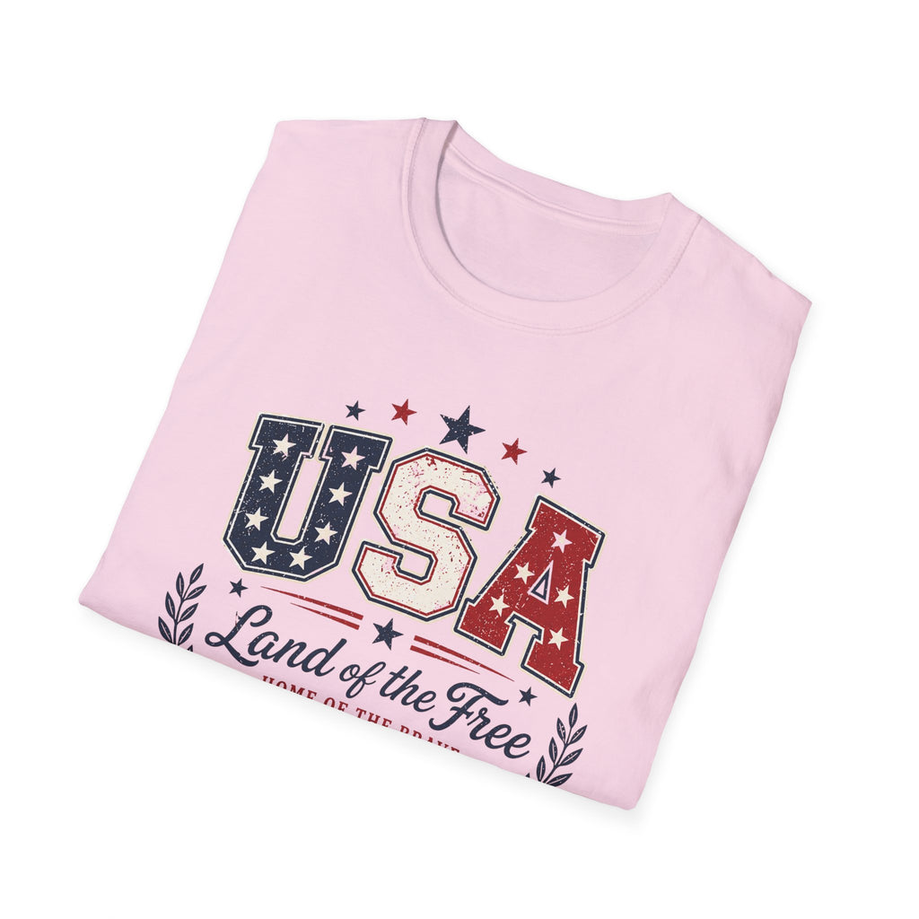 Land of the Free Home of the Brave 250 Years Shirt, 4th of July, Bold, Distressed USA Varsity 1776 2026 Tee, Classic Patriotic Banner America Anniversary T-Shirt, Gift