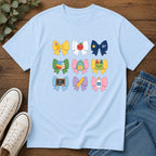 Back-to-School Bows T-Shirt — Cute School Icons Graphic Tee
