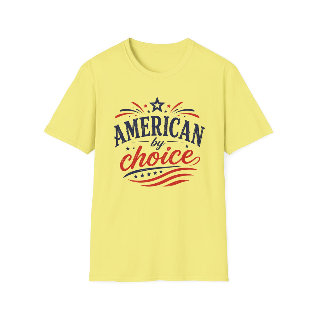 4th of July Patriotic American By Choice Graphic Tee - Citizen Celebration USA T-Shirt
