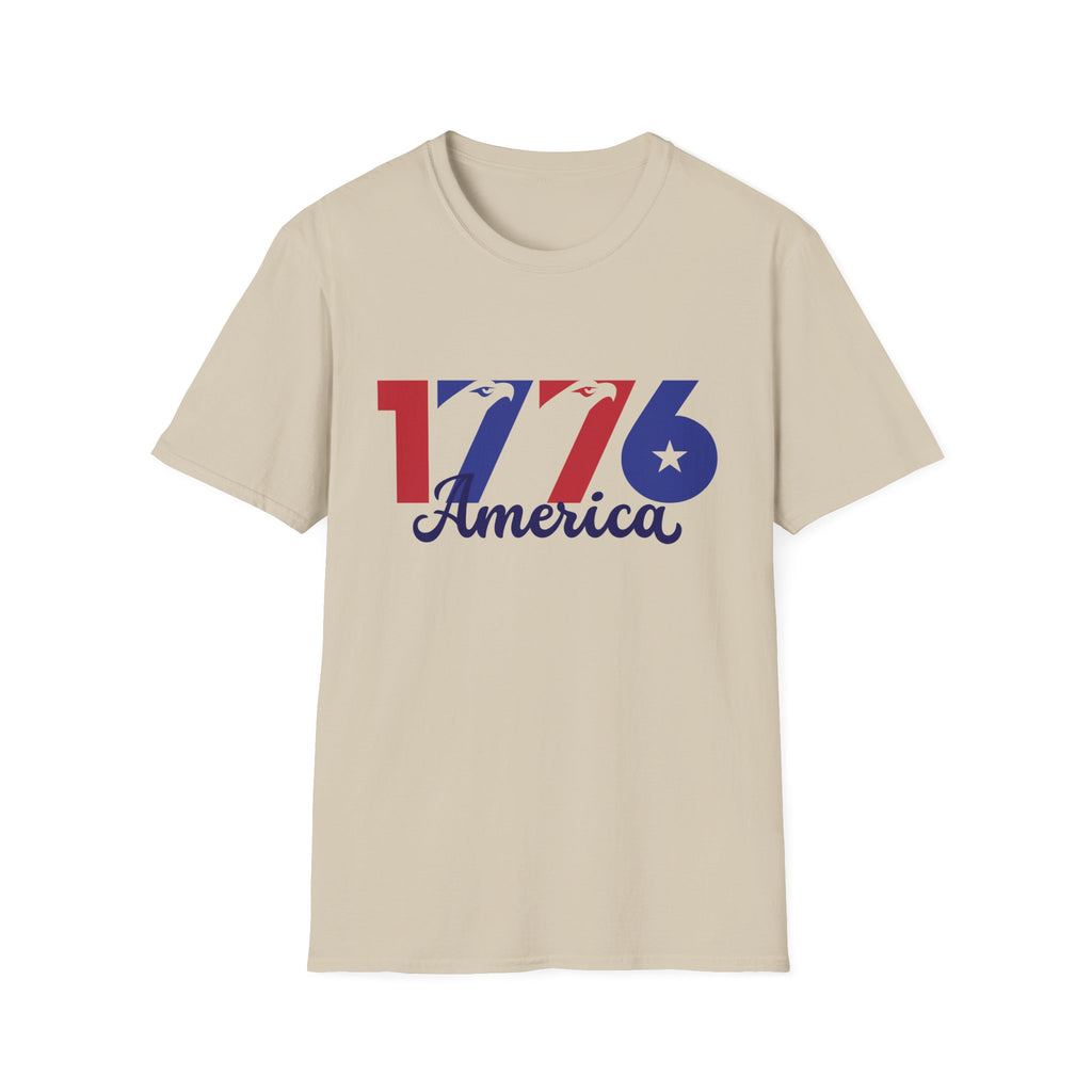 1776 America Patriotic T-Shirt, Vintage USA Independence Day Tee, Retro Fourth of July Graphic Shirt, Americana Celebration Apparel, Freedom Inspired Outfit