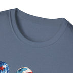 Patriotic Popsicle T-Shirt | Fourth Of July Watercolor Ice Pop Graphic Tee, Coquette Bow Summer Holiday Top